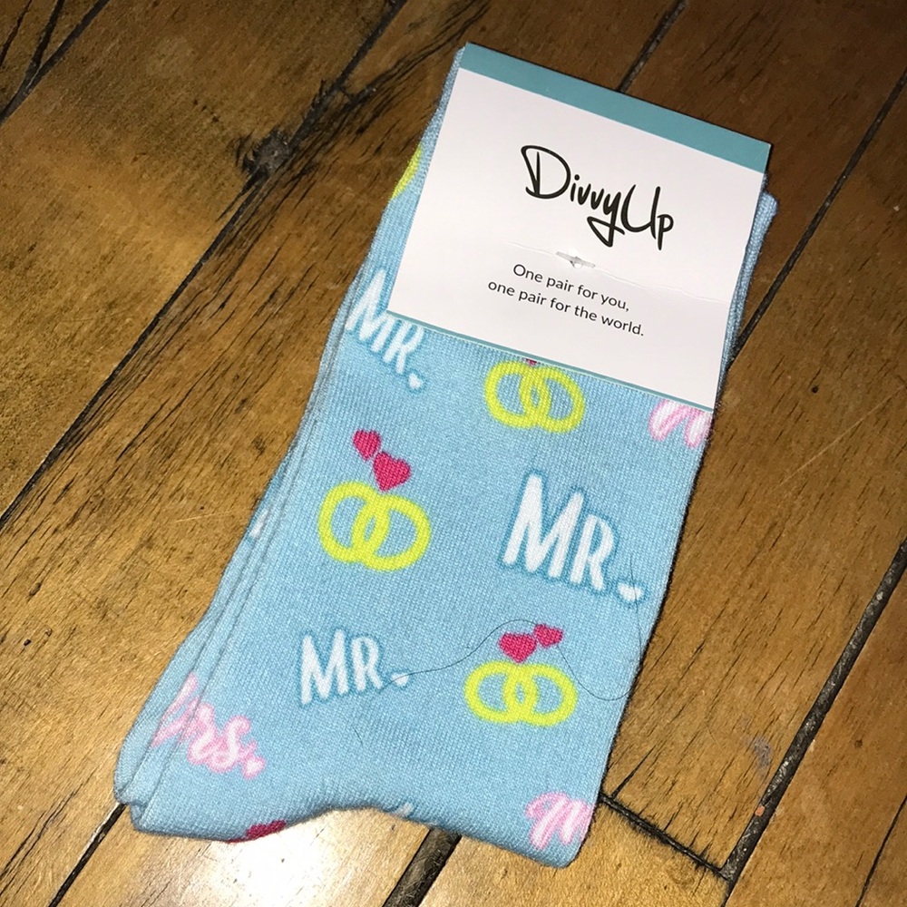 Fun Blue 'Mr.' Socks